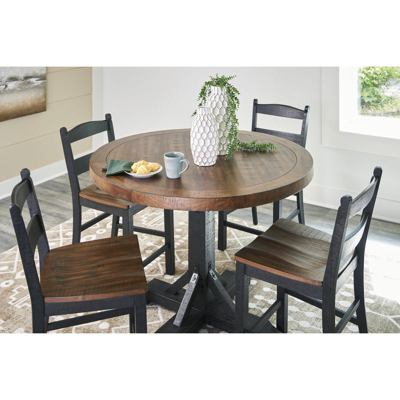Signature Design by Ashley Round Valebeck Counter Height Dining Table with Pedestal Base D546-23B/D546-23T IMAGE 7