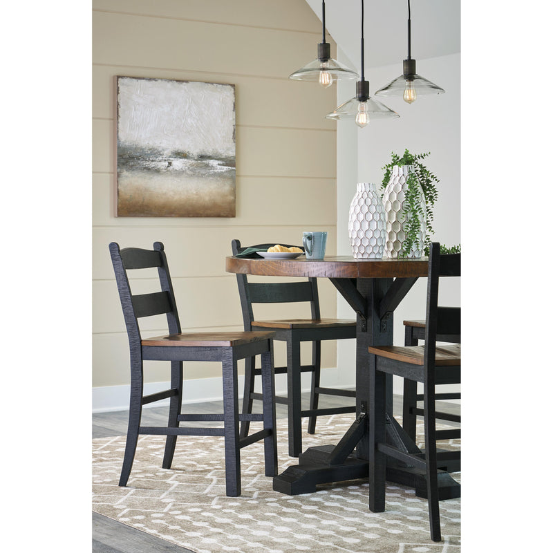 Signature Design by Ashley Round Valebeck Counter Height Dining Table with Pedestal Base D546-23B/D546-23T IMAGE 8