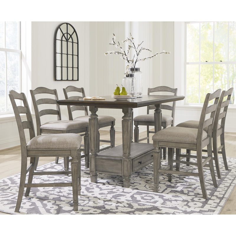 Signature Design by Ashley Lodenbay Counter Height Dining Table with Pedestal Base D751-13 IMAGE 10