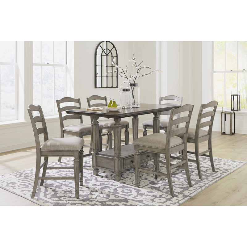 Signature Design by Ashley Lodenbay Counter Height Dining Table with Pedestal Base D751-13 IMAGE 12