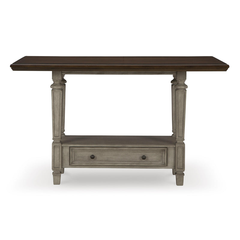 Signature Design by Ashley Lodenbay Counter Height Dining Table with Pedestal Base D751-13 IMAGE 3