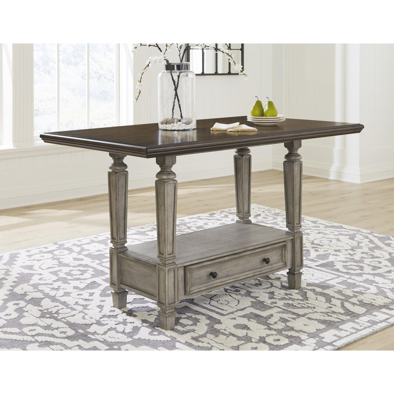 Signature Design by Ashley Lodenbay Counter Height Dining Table with Pedestal Base D751-13 IMAGE 5