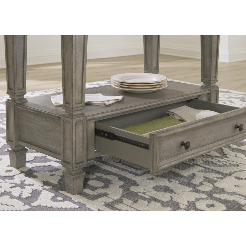 Signature Design by Ashley Lodenbay Counter Height Dining Table with Pedestal Base D751-13 IMAGE 6