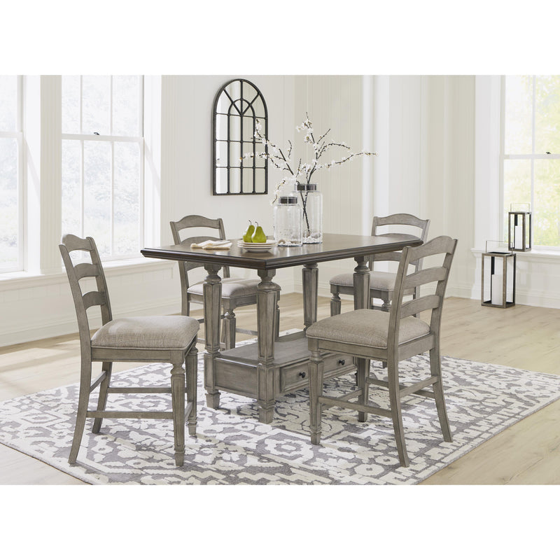 Signature Design by Ashley Lodenbay Counter Height Dining Table with Pedestal Base D751-13 IMAGE 9