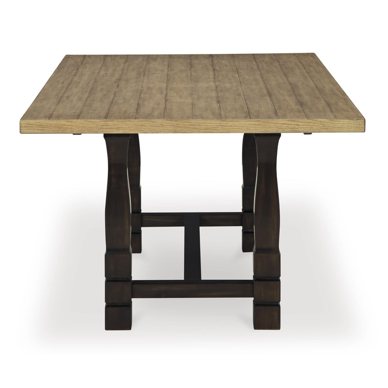 Signature Design by Ashley Charterton Dining Table with Trestle Base D753-25 IMAGE 3