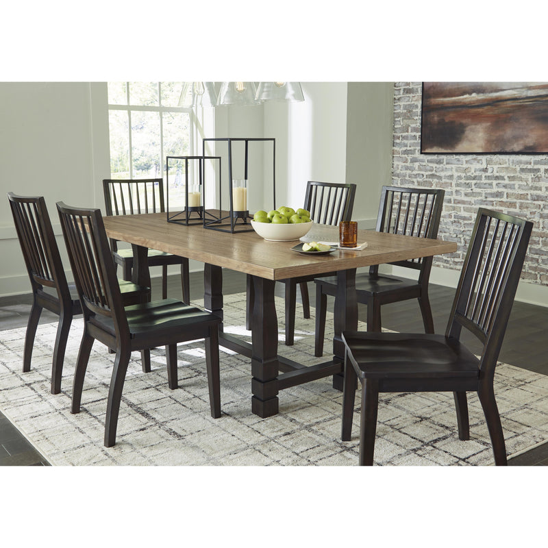 Signature Design by Ashley Charterton Dining Table with Trestle Base D753-25 IMAGE 8