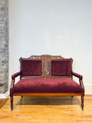 Eastlake Revival Upholstered Settee