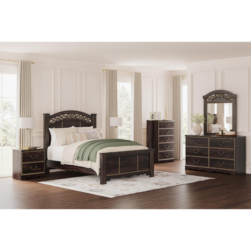 Signature Design by Ashley Glosmount Queen Poster Bed B1055-67/B1055-64/B1055-96 IMAGE 10