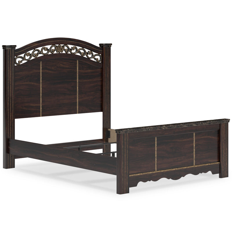 Signature Design by Ashley Glosmount Queen Poster Bed B1055-67/B1055-64/B1055-96 IMAGE 5