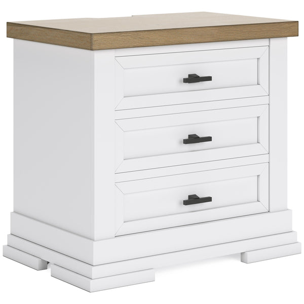 Signature Design by Ashley Ashbryn 3-Drawer Nightstand B844-93 IMAGE 1