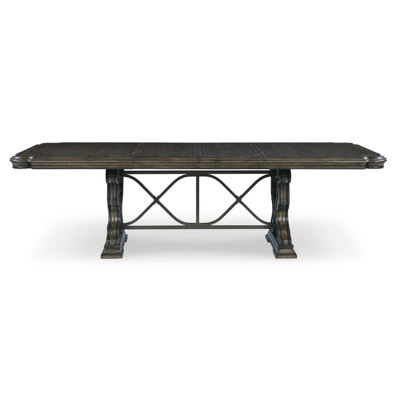 Signature Design by Ashley Maylee Dining Table with Pedestal Base D947-55B/D947-55T IMAGE 3