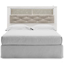 Signature Design by Ashley Altyra B2640-65 Queen Upholstered Panel Bookcase Headboard IMAGE 3