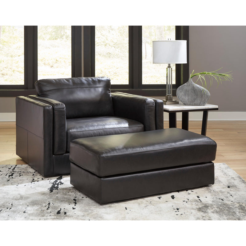 Signature Design by Ashley Amiata Leather Match Ottoman 5740514C IMAGE 5