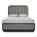 Signature Design by Ashley Rowanbeck Queen Upholstered Panel Bed B821-57/B821-54 IMAGE 2