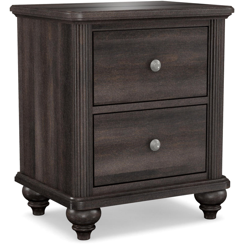 Durham Furniture Nightstands 2 Drawers 3203-A202 BLKS IMAGE 1