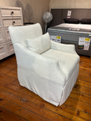 Curated 779505 Margaux Swivel Accent Chair Kasler Cream