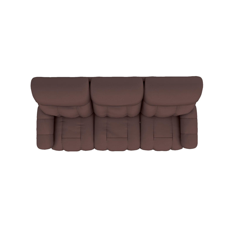 La-Z-Boy Morrison Power Reclining Sofa w/ Headrest & Lumbar - Burgundy IMAGE 5