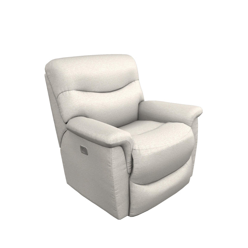 La-Z-Boy James Power Rocking Recliner w/ Headrest & Lumbar - Oyster IMAGE 1