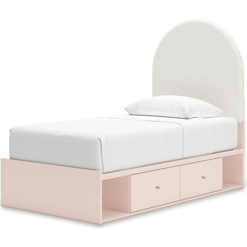 Signature Design by Ashley Wistenpine Twin Upholstered Panel Bed with Storage B1323-53/B1323-52/B1323-150/B100-11 IMAGE 1