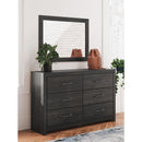 Signature Design by Ashley Hollivern 6-Drawer Dresser with Mirror PCB2108-31/PCB2108-36 IMAGE 6