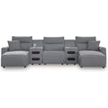  Signature Design by Ashley Modmax 65906S15 5 pc Power Reclining Sectional with Chaise IMAGE 1