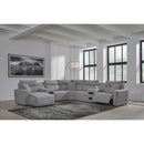  Signature Design by Ashley Modmax 65906S20 7 pc Power Reclining Sectional with Chaise IMAGE 6