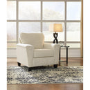 Signature Design by Ashley Abinger Stationary Fabric Chair with Ottoman 8390408/8390420 IMAGE 2