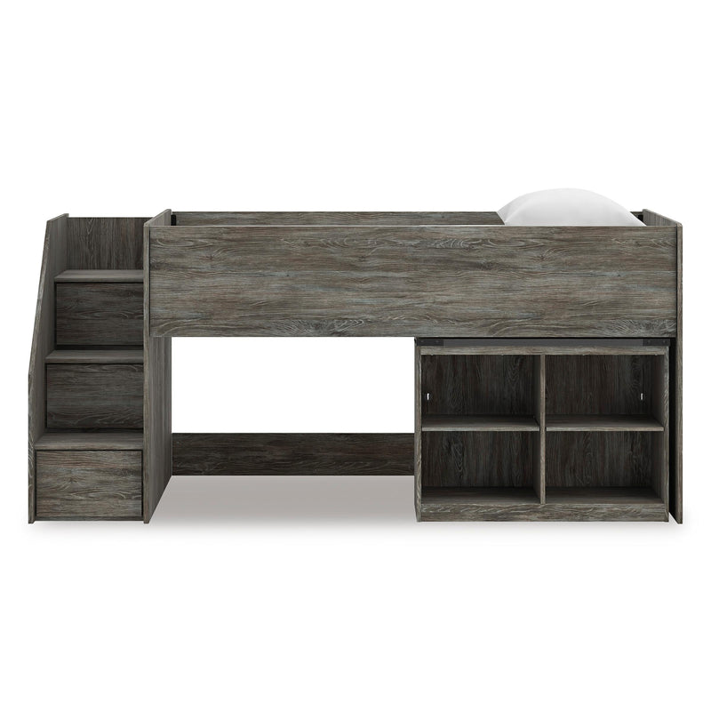 Signature Design by Ashley Frandern B4480B14 Twin Loft Bed with Bookcase Storage IMAGE 3