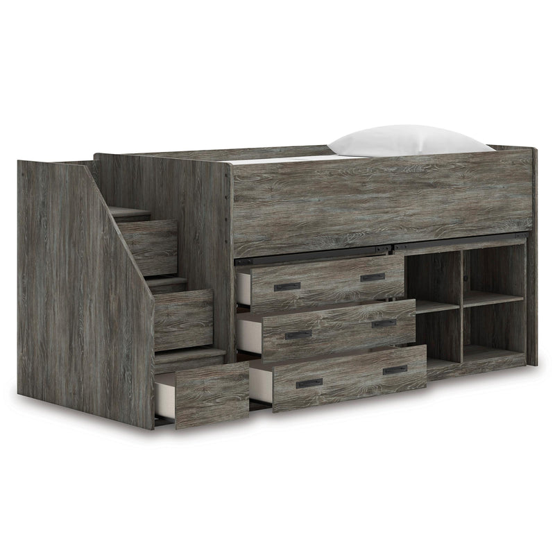 Signature Design by Ashley Frandern B4480B16 Twin Loft Bed with Bookcase and Drawer Storage IMAGE 2