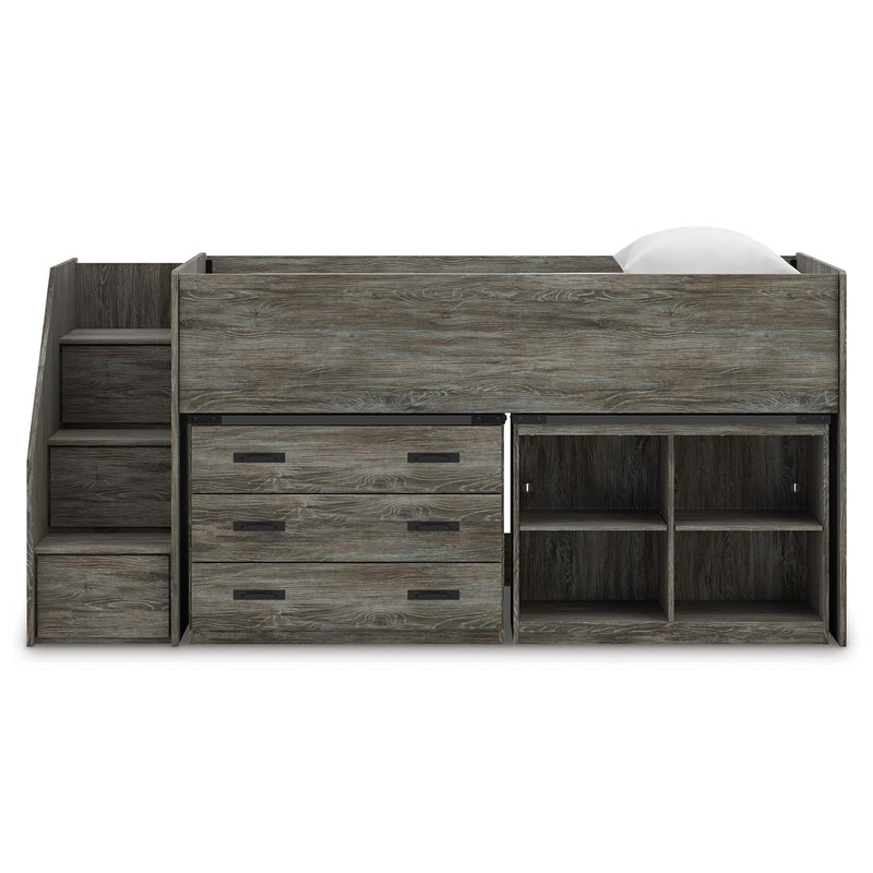 Signature Design by Ashley Frandern B4480B16 Twin Loft Bed with Bookcase and Drawer Storage IMAGE 3