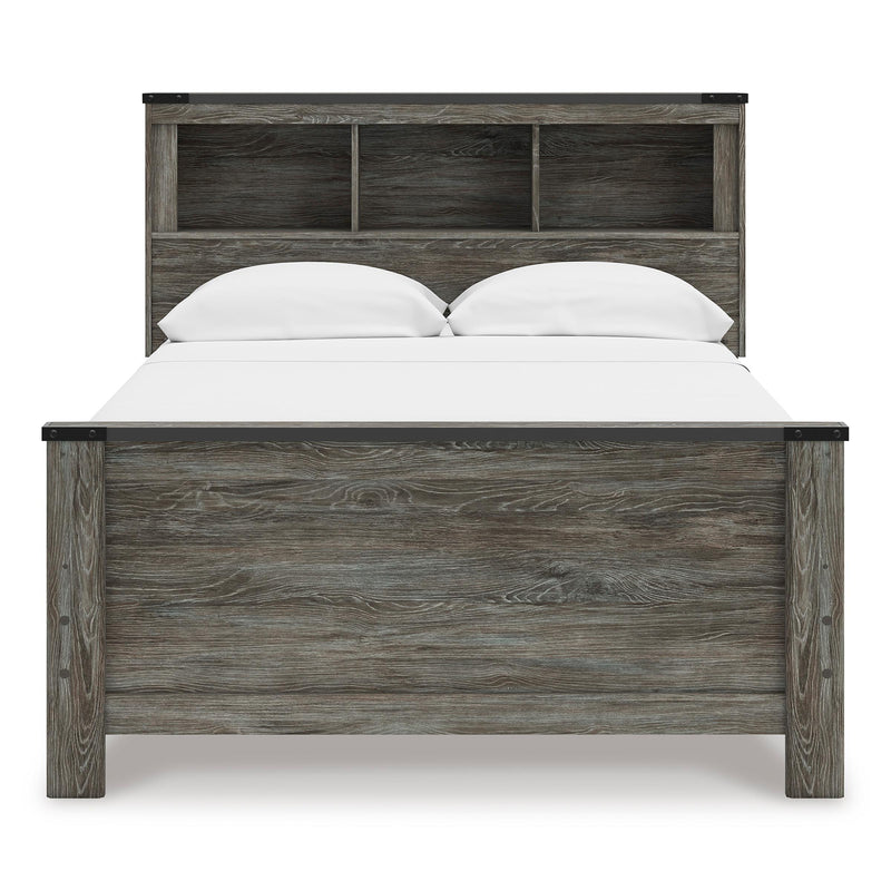 Signature Design by Ashley Frandern B4480B3 Full Bookcase Panel Bed IMAGE 2