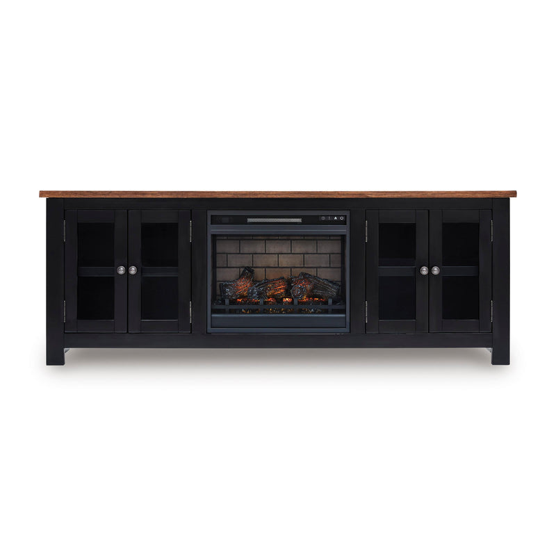 Signature Design by Ashley Wildenauer W664W1 76" TV Stand with Electric Fireplace IMAGE 1