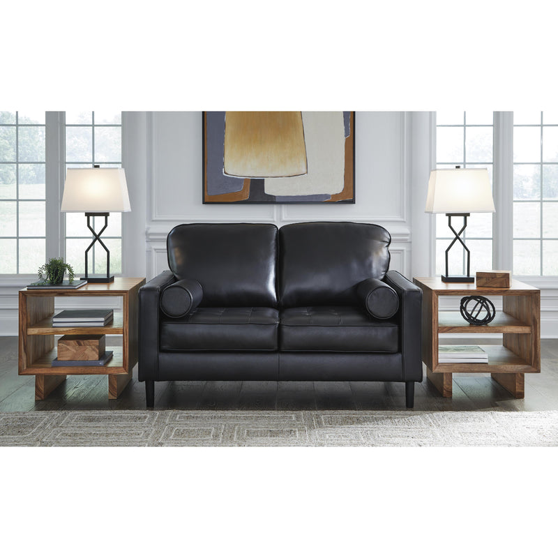 Signature Design by Ashley Bryceview Stationary Leather Match Loveseat 2120535C IMAGE 4