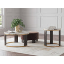  Signature Design by Ashley Jazmore T671T1 Coffee Table and 2 Ends IMAGE 2