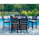  Signature Design by Ashley East Beach PCP587-665 Rectangular Bar Table with Fire Pit IMAGE 9