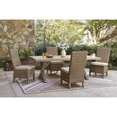  Signature Design by Ashley Laguna Heights PCP790-625 Rectangular Dining Table with Umbrella Option IMAGE 11