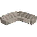 Palliser Lotus Power Reclining Leather 5 pc Sectional 44012-5W/44012-1W/44012-1L/44012-S2/44012-4W-EVOQUE-STONE IMAGE 2