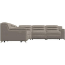  Palliser Lotus Power Reclining Leather 5 pc Sectional 44012-5W/44012-1W/44012-1L/44012-S2/44012-4W-EVOQUE-STONE IMAGE 3
