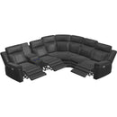 Palliser Asher Power Reclining Leather 6 pc Sectional 41065-L2/41065-K2/41065-L3/41065-9X/41065-10/41065-L1-SARATOGA-STEELE IMAGE 2