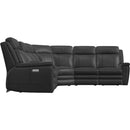  Palliser Asher Power Reclining Leather 6 pc Sectional 41065-L2/41065-K2/41065-L3/41065-9X/41065-10/41065-L1-SARATOGA-STEELE IMAGE 3