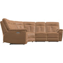  Palliser Oakley Power Reclining Leather 5 pc Sectional 41187-L2/41187-L3/41187-9X/41187-10/41187-L1-REIN-TOAST IMAGE 3