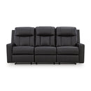  Benchcraft Mackmenville Reclining Leather Look Sofa 7471388 IMAGE 3