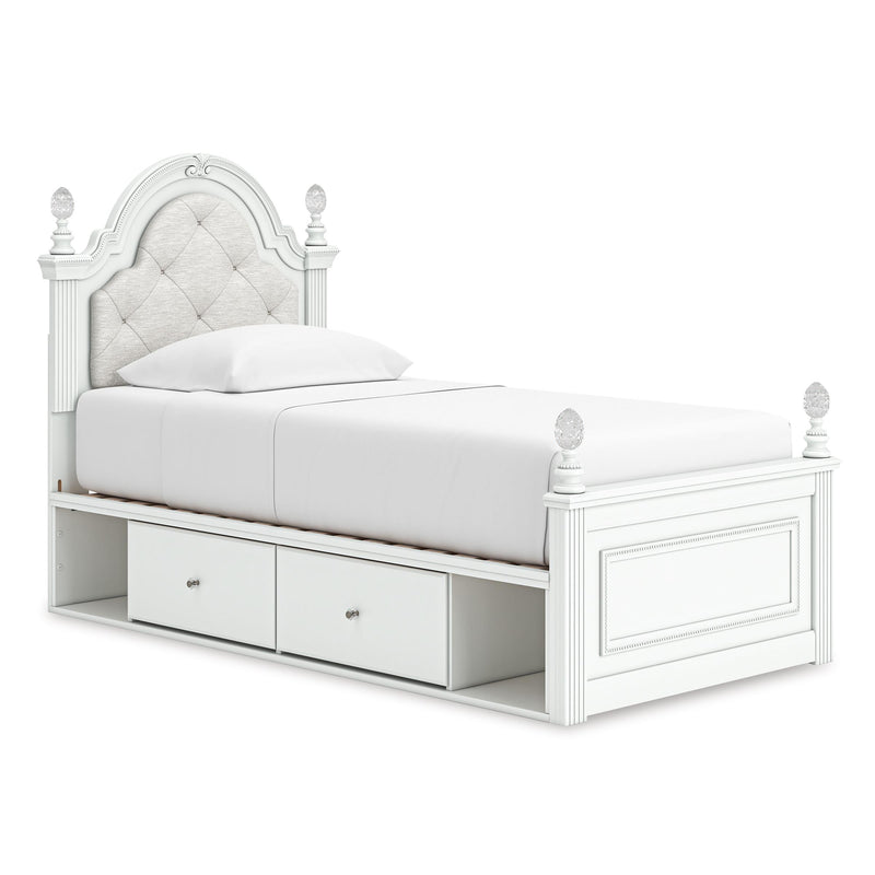  Signature Design by Ashley Kozlani Twin Upholstered Panel Bed with Storage PCB1819-153/PCB1819-52/PCB1819-150/B100-11 IMAGE 1