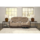  Signature Design by Ashley Mixed Motion PC8350418 Power Reclining Loveseat with Console  & Adjutasble Headrest IMAGE 8