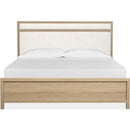  Magnussen Merrifield Queen Panel Bed with Upholstered Headboard B5906-55 IMAGE 2