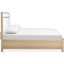  Magnussen Merrifield Queen Panel Bed with Upholstered Headboard B5906-55 IMAGE 3