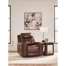  Signature Design by Ashley Next Move Power Leather Match Recliner PCU1210213C IMAGE 7