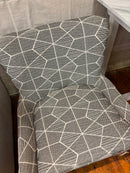 Curated 786535 Everette Chair Teton Domino / Base: Pewter Finish