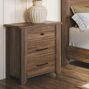  Vokes Furniture Rough Sawn 3-Drawer Nightstand Rough Sawn 250-503 Nightstand IMAGE 1
