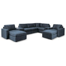  Signature Design by Ashley® Modmax 92121U13 8 pc Sectional and 2 Ottomans - Ink IMAGE 1